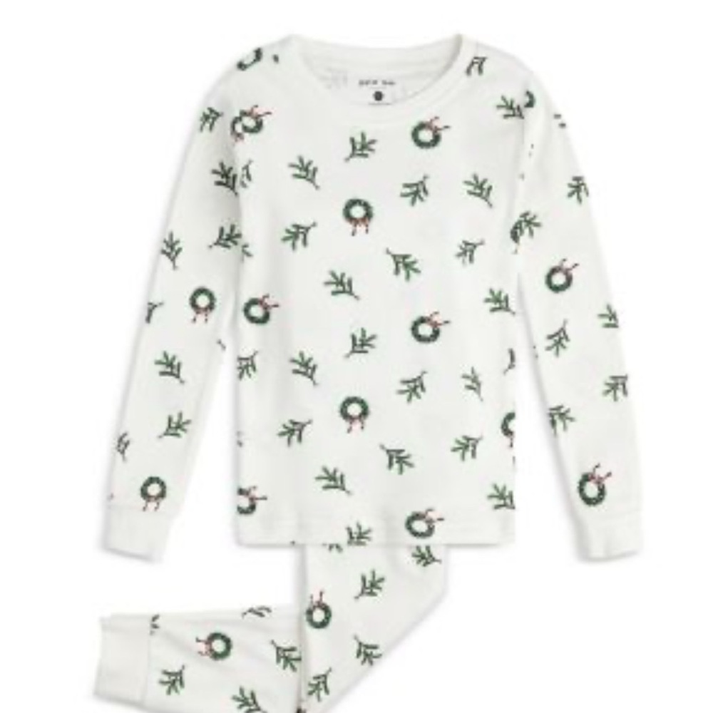 Petite Lem Wreath Christmas Pajamas Sz 8